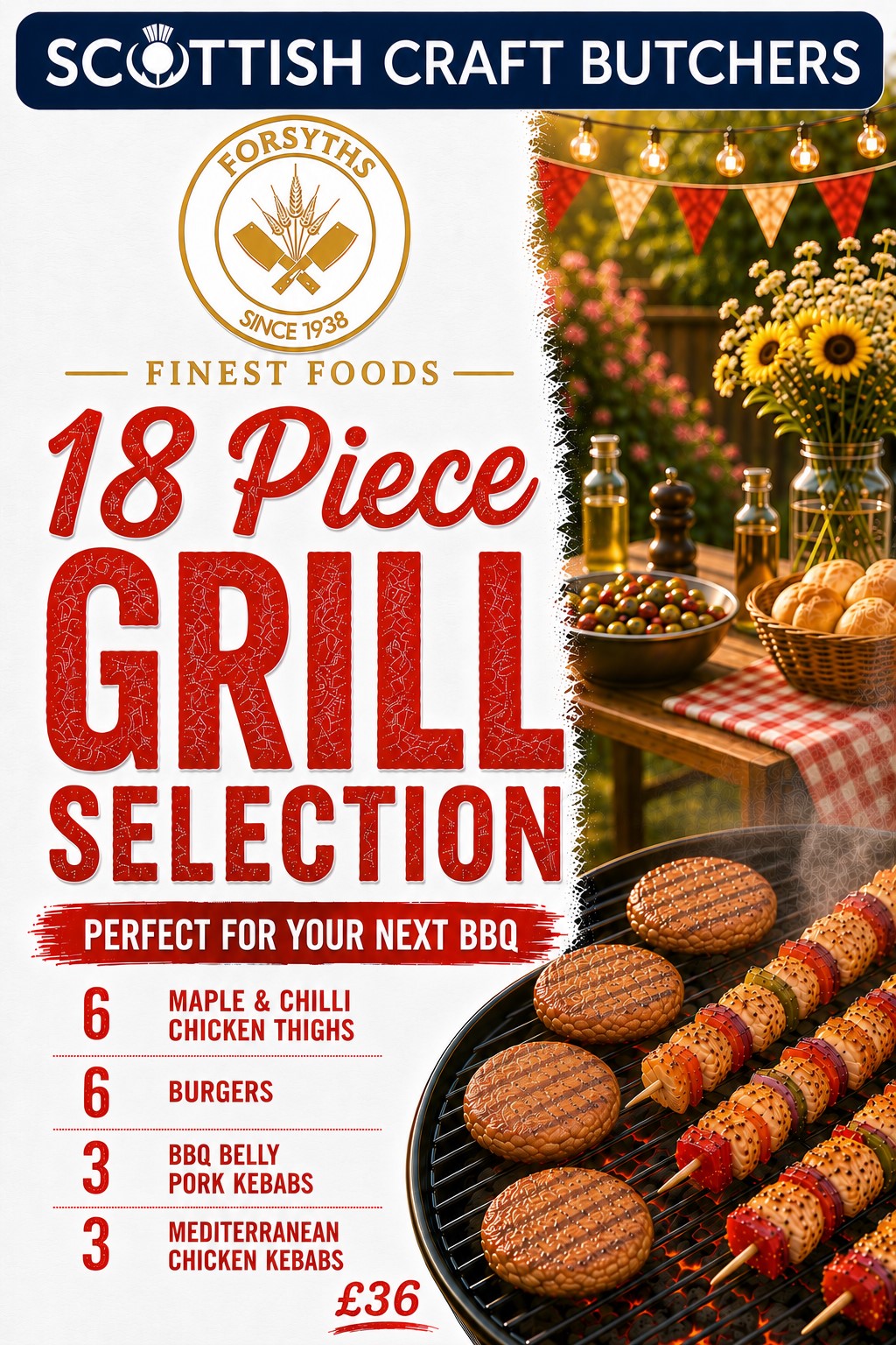 18 Piece Grill Selection