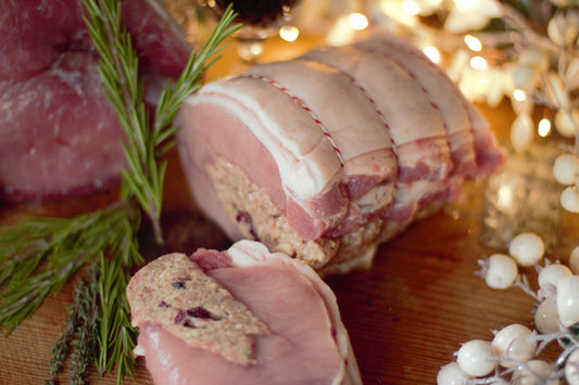 Pork Loin with Cranberry & Apple Stuffing