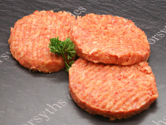 PORK & SWEET CHILLI BURGER x 4